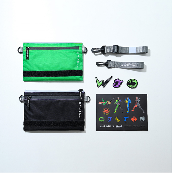 ** Exclusive Offer Now** Jump Off- 2-in-1 Flip Crossbody Bag – Kamen Rider W Collaboration (Ready Stock)