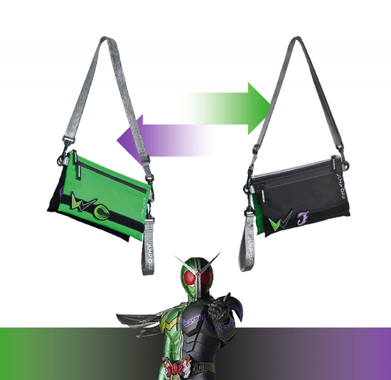 ** Exclusive Offer Now** Jump Off- 2-in-1 Flip Crossbody Bag – Kamen Rider W Collaboration (Ready Stock)