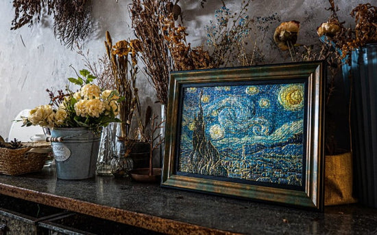 Van Gogh Starry Night Luminescent Relief Puzzle by Backer World (Ready Stock)