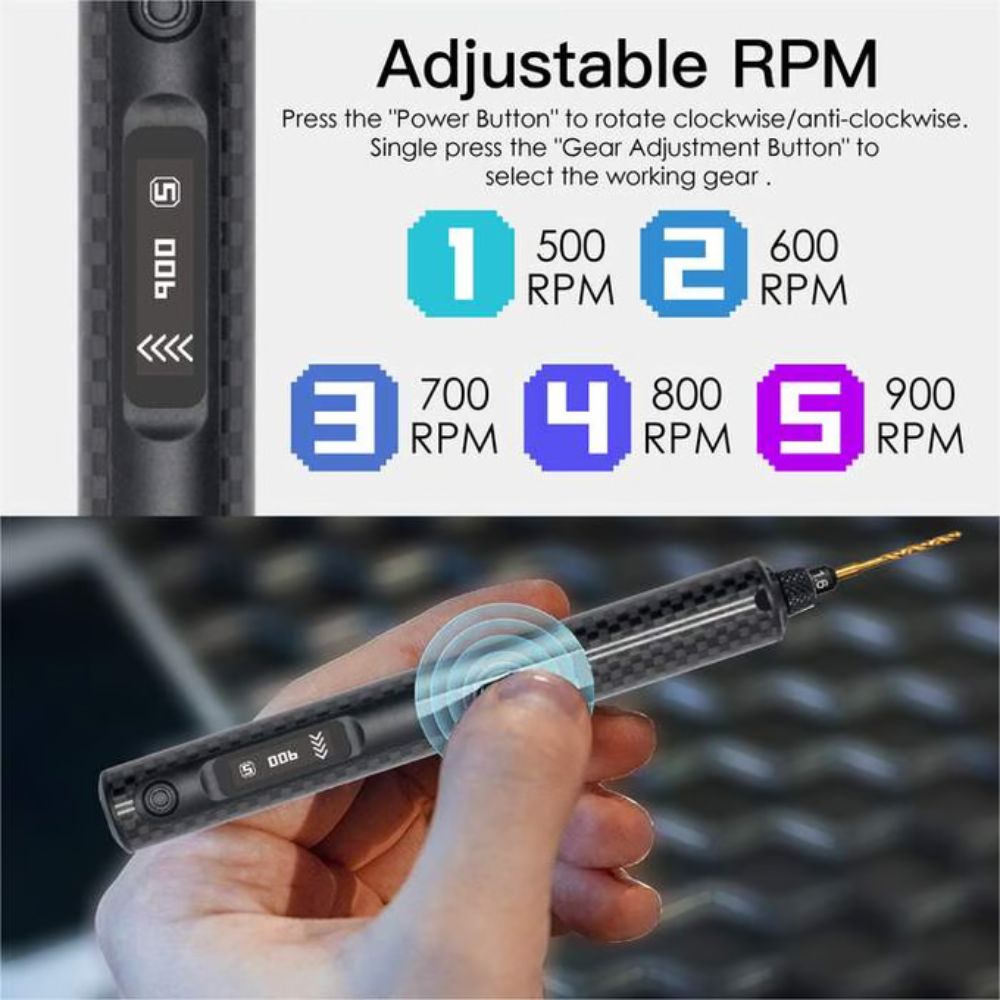 *PRE-ORDER NOW!* DC5 PLUS: World's First Carbon Fiber Electric Drill Pen Benchtop Press