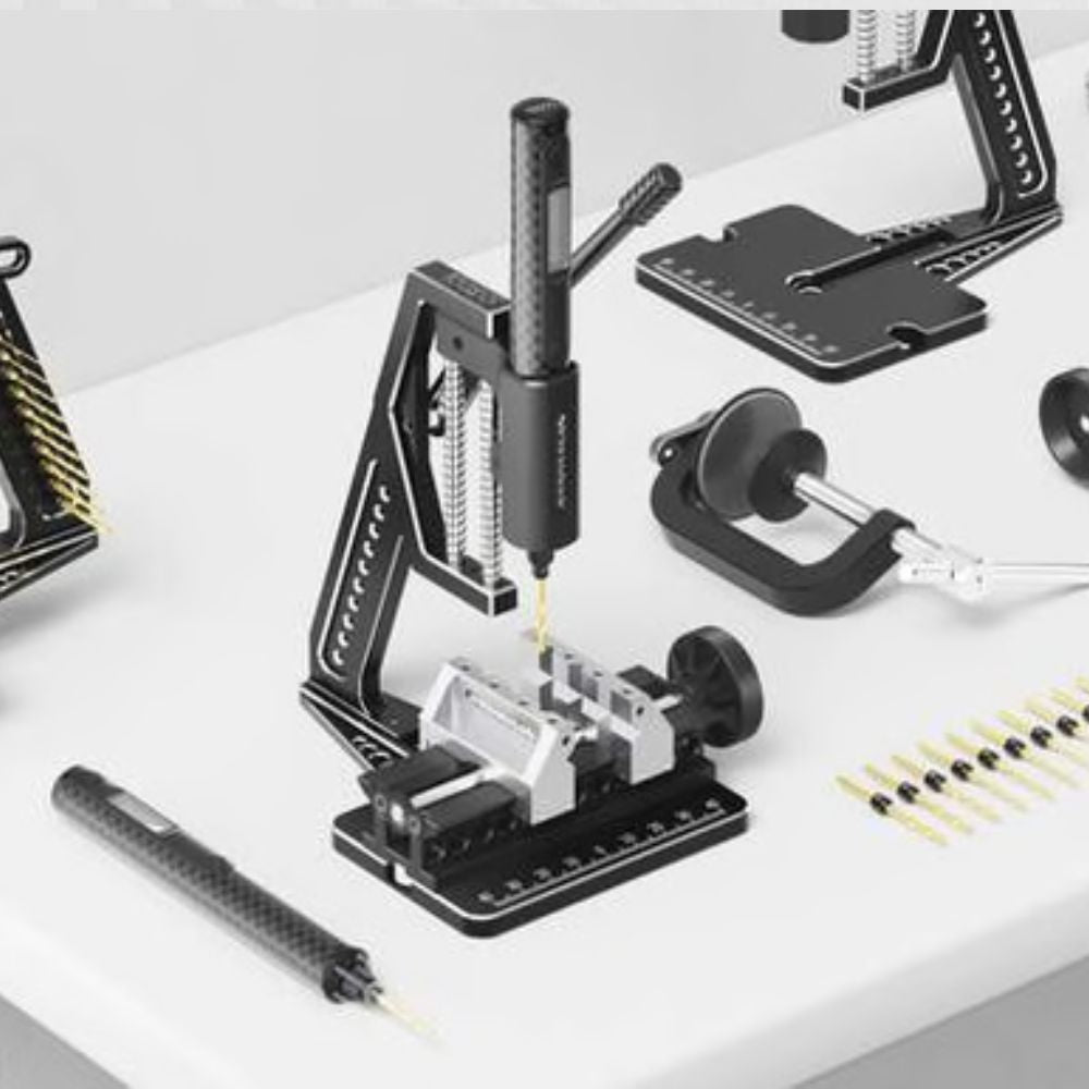 *PRE-ORDER NOW!* DC5 PLUS: World's First Carbon Fiber Electric Drill Pen Benchtop Press