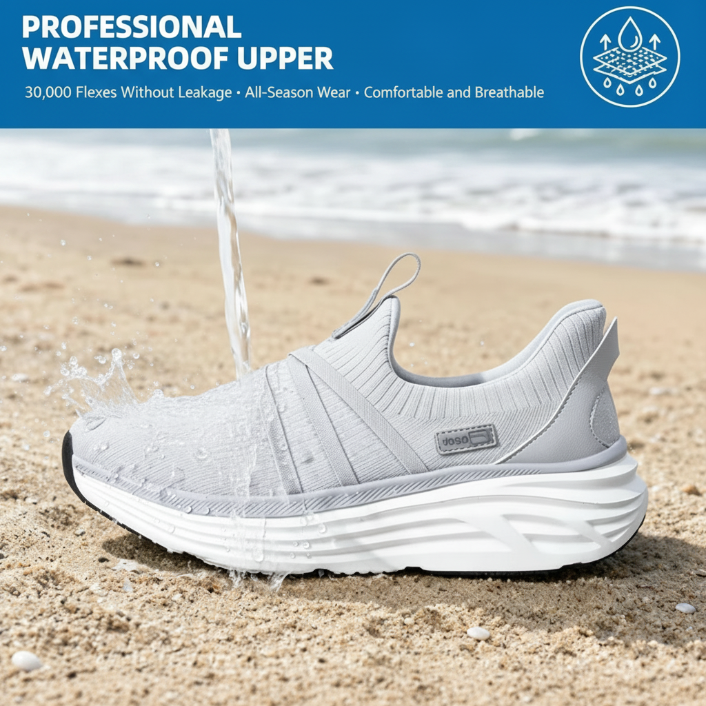 VOBO™ Men's Waterproof Thick-Soled Hiking Shoes (Non-Slip & Height-Increasing)